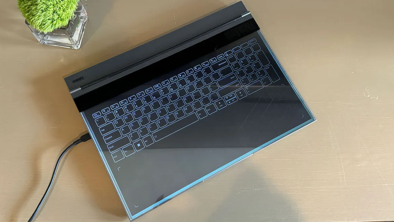 transparent laptop