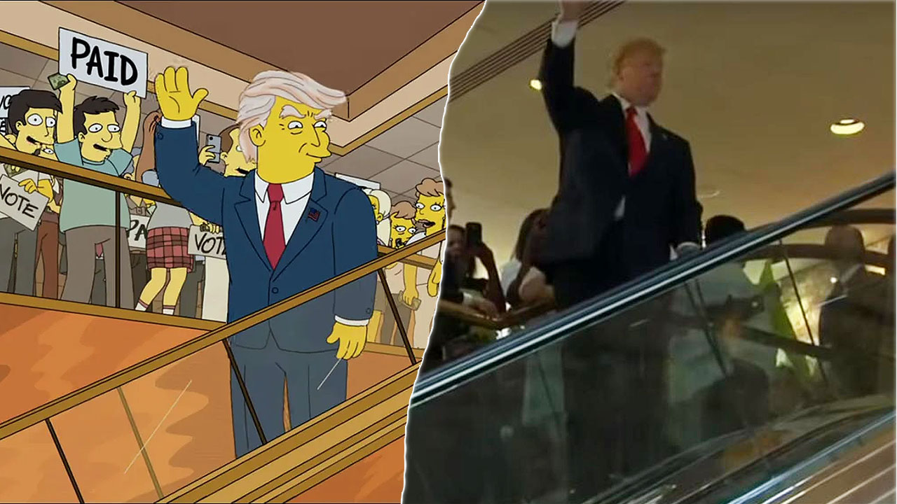 Simpsons'ın Trump sahnesinden kesit