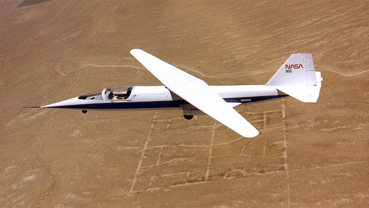 Slanted-wing aircraft project NASA