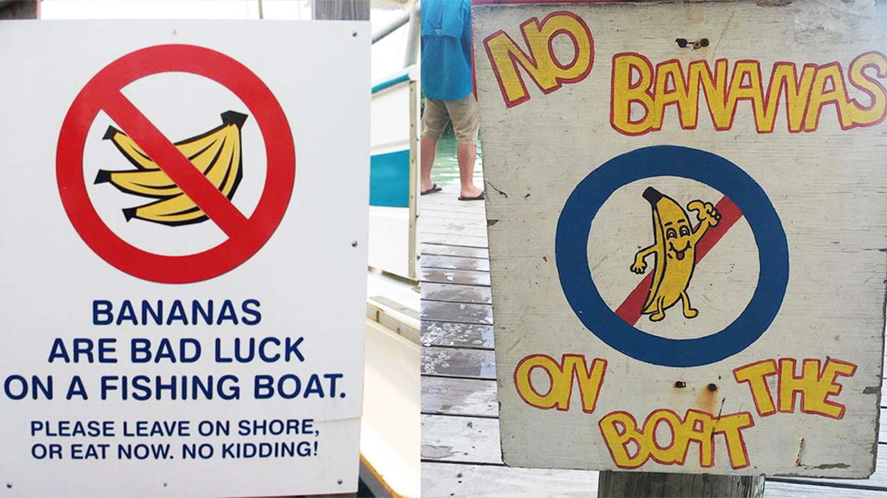 Banana Prohibited Sign