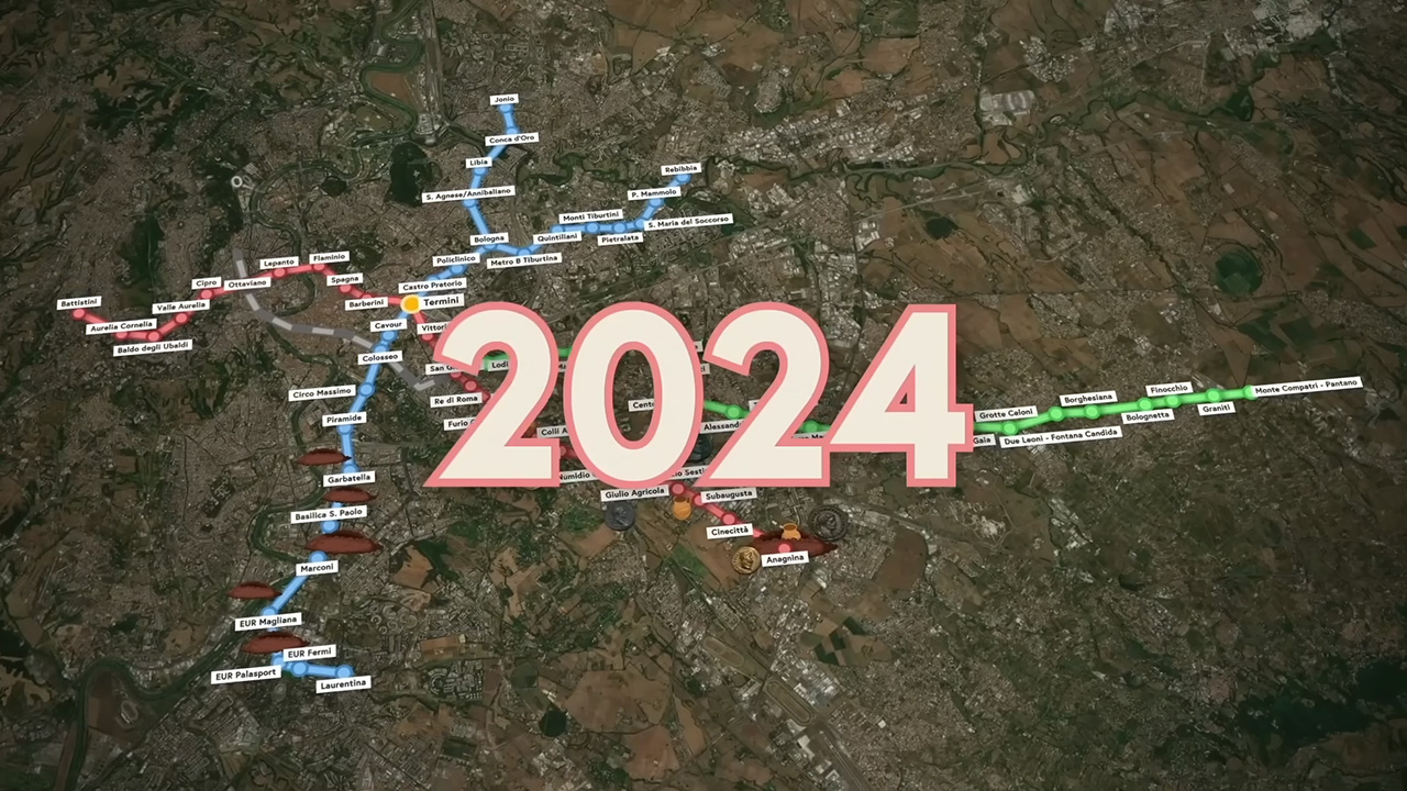 Roma metro hattı 2024
