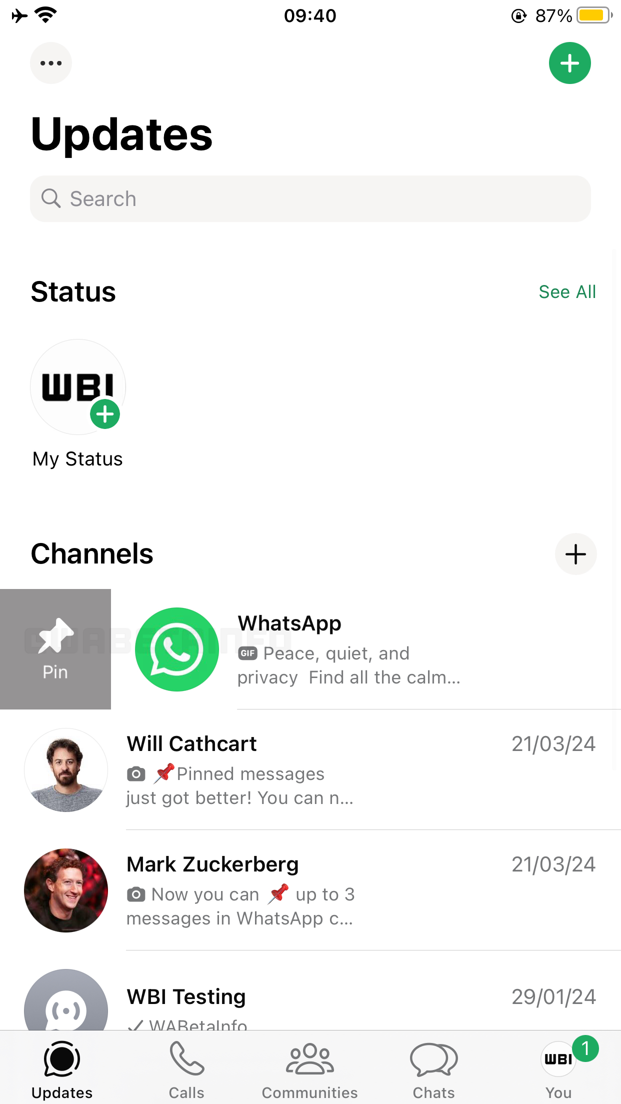 Yakında WhatsApp’taki Kanalları da Sabitleyebileceksiniz: Favori Kanalınıza Ulaşmak Çok Daha Kolay Hâle Gelecek